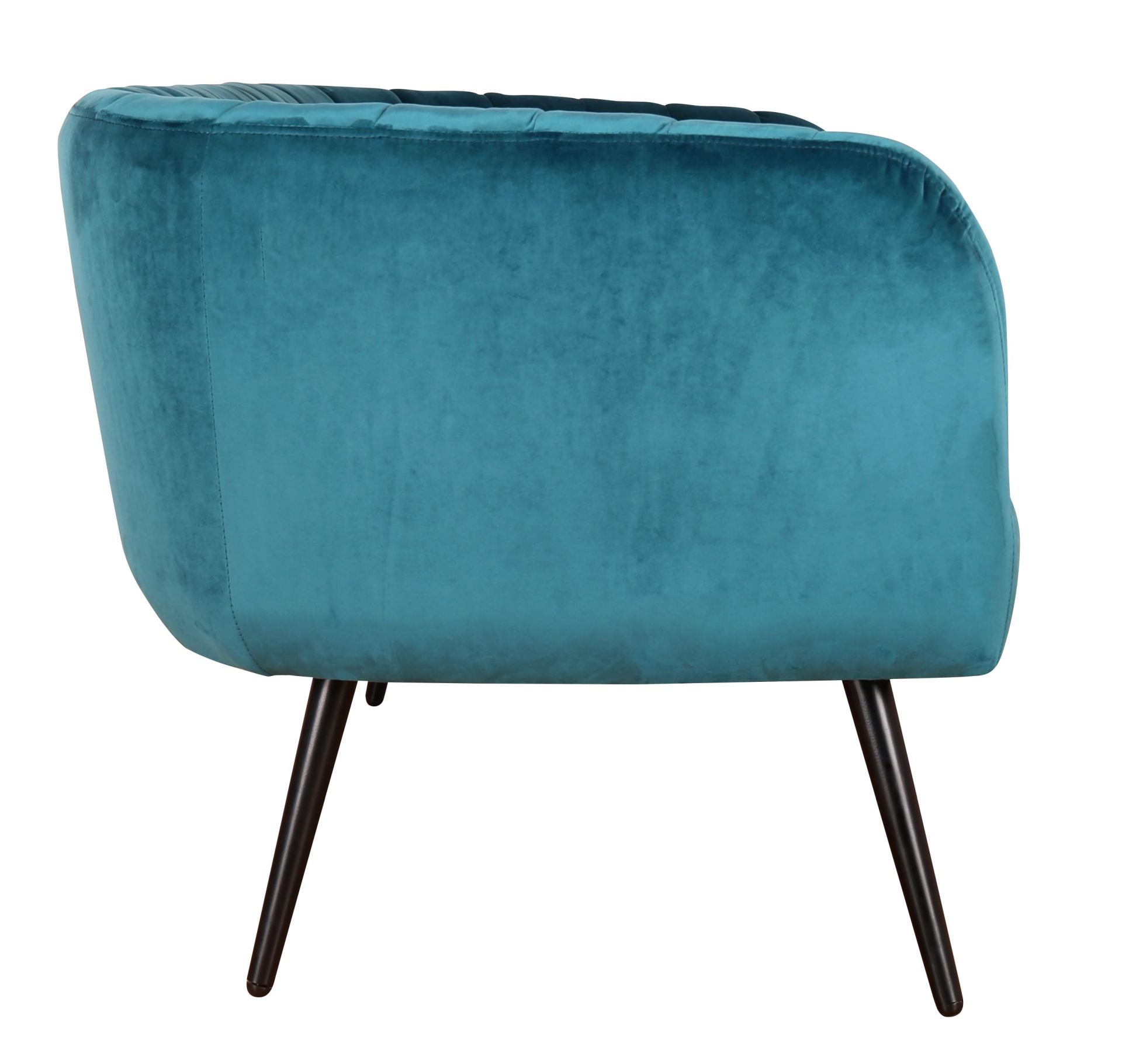 3-Sitzer Sofa Avril in Samt-Optik, Blau