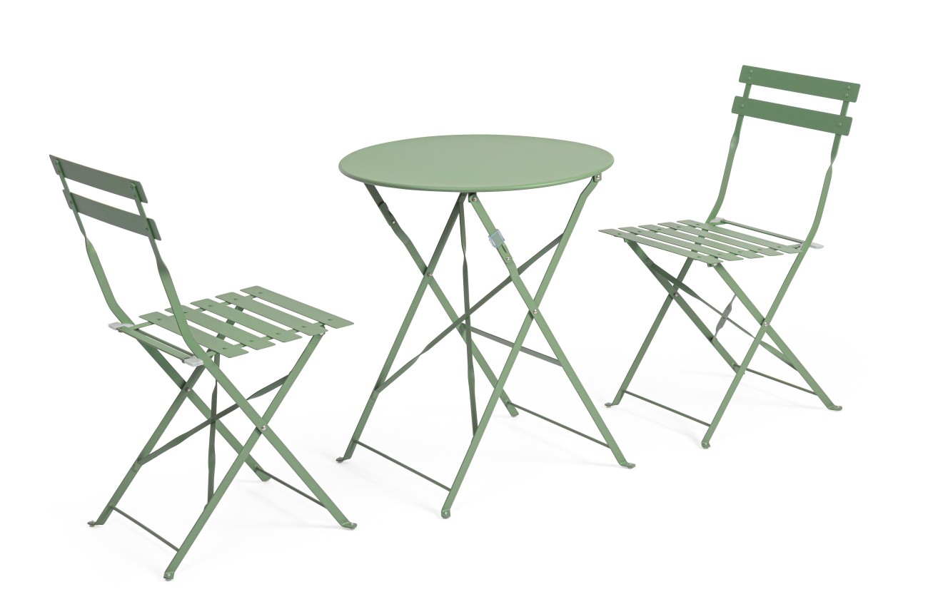 Garten-Set Austin, Stühle & Tisch, Grün