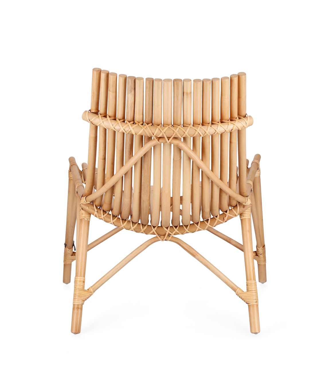 Sessel Menendez aus Rattan, Natur