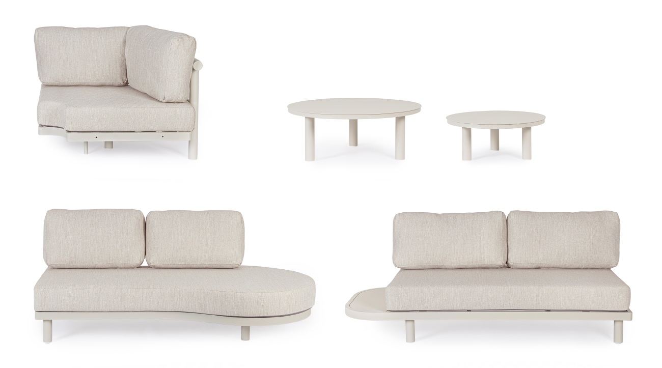 Gartenecksofa Hercules Inkl. Couchtisch-Set, Morny