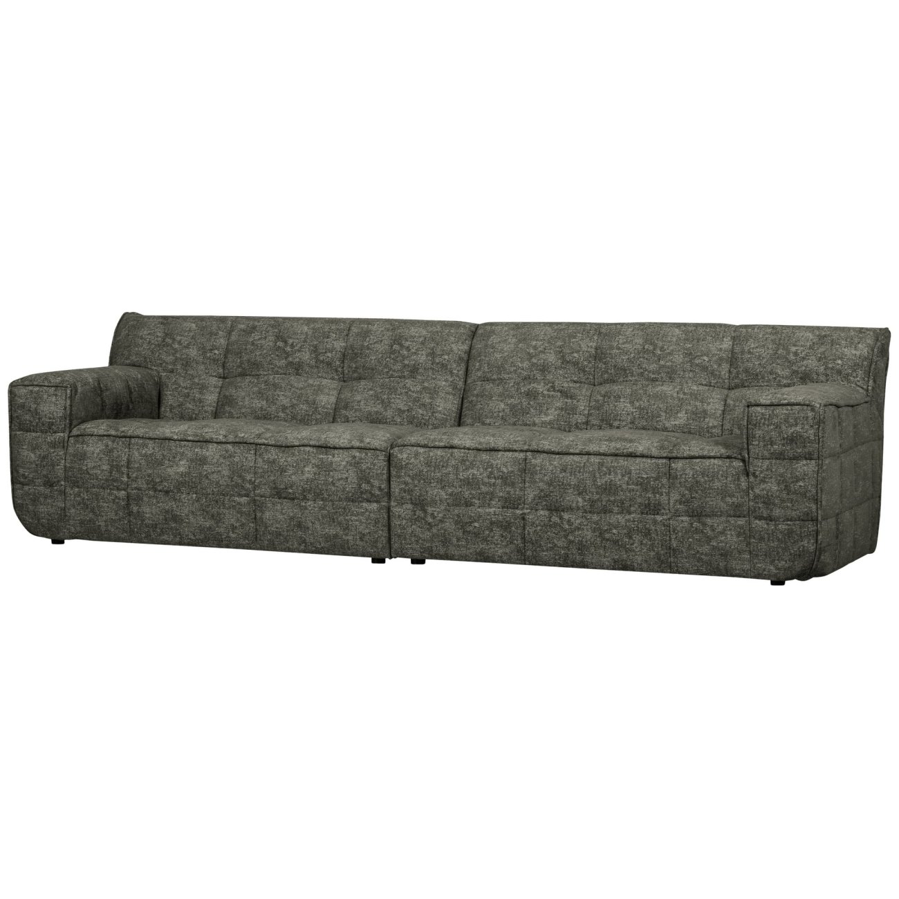 Sofa Timor aus Chenille-Stoff, Grün