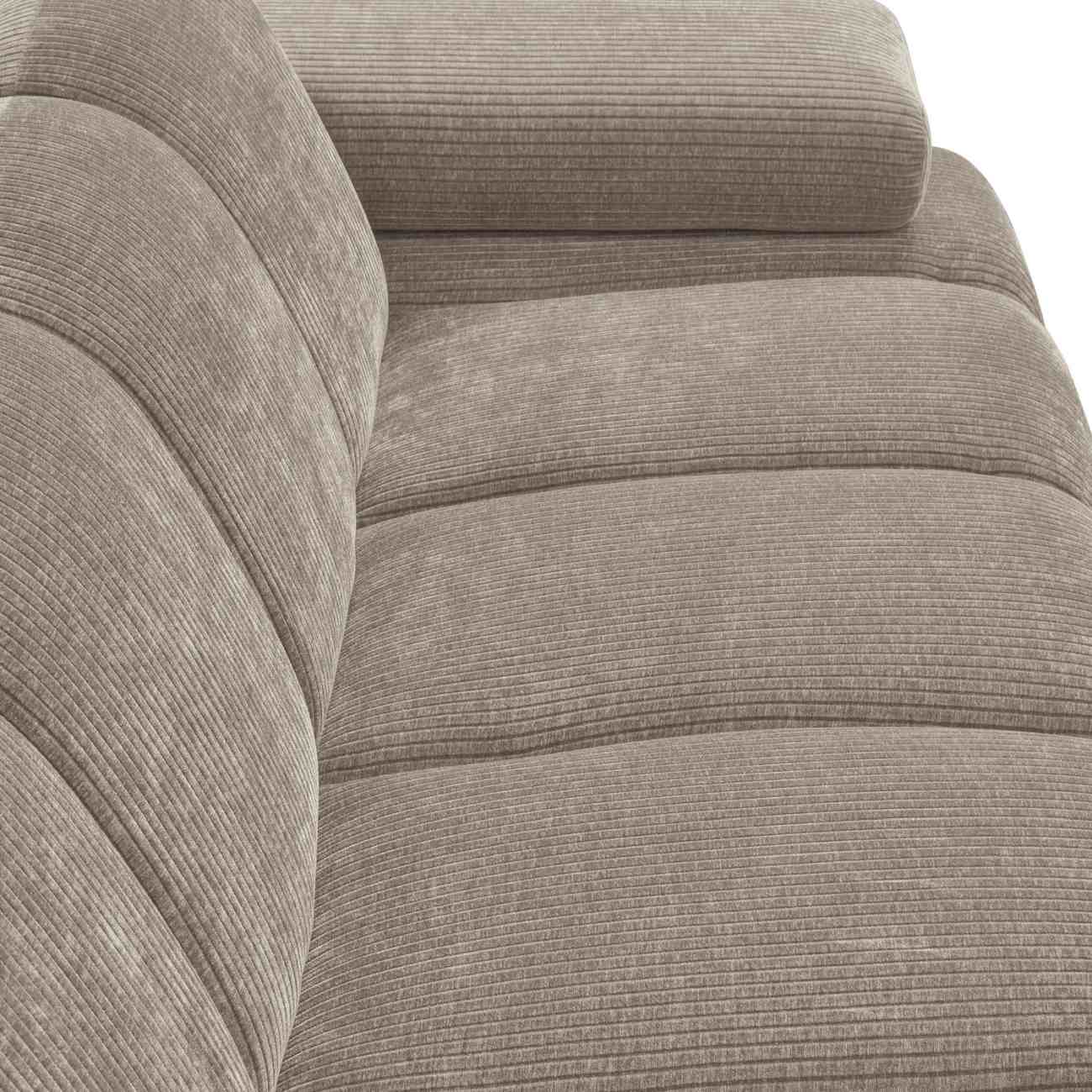 Modulsofa Mojo Flachcord 2er Arm-Rechts, Sand