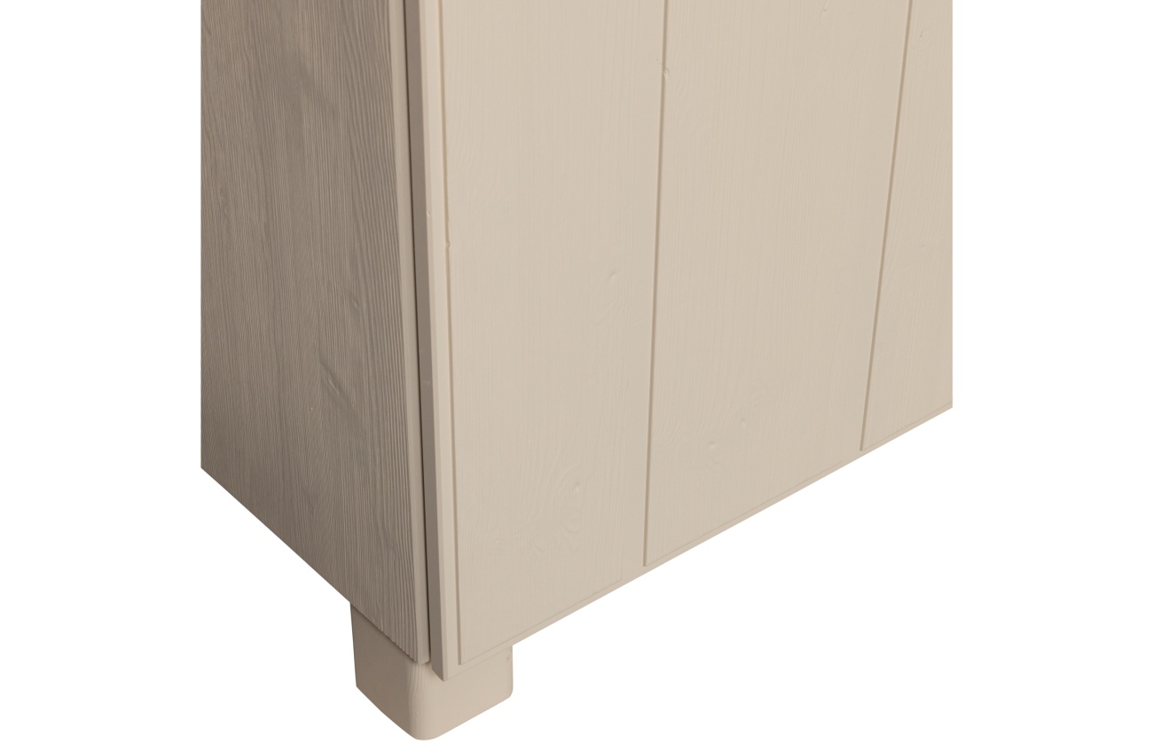 Kleiderschrank Noah aus Kiefernholz, Beige