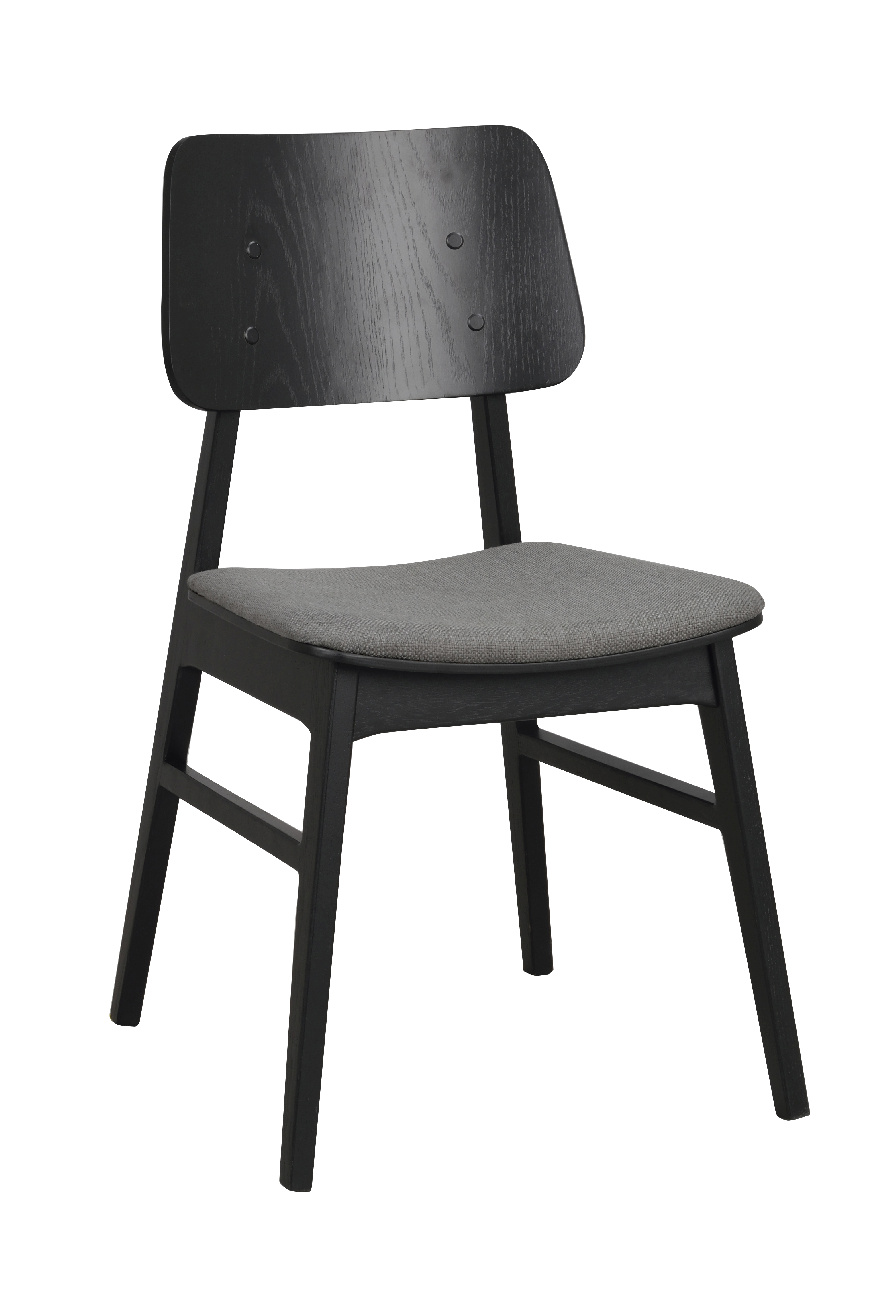 Stuhl Nagano 2er Set, Eiche Schwarz