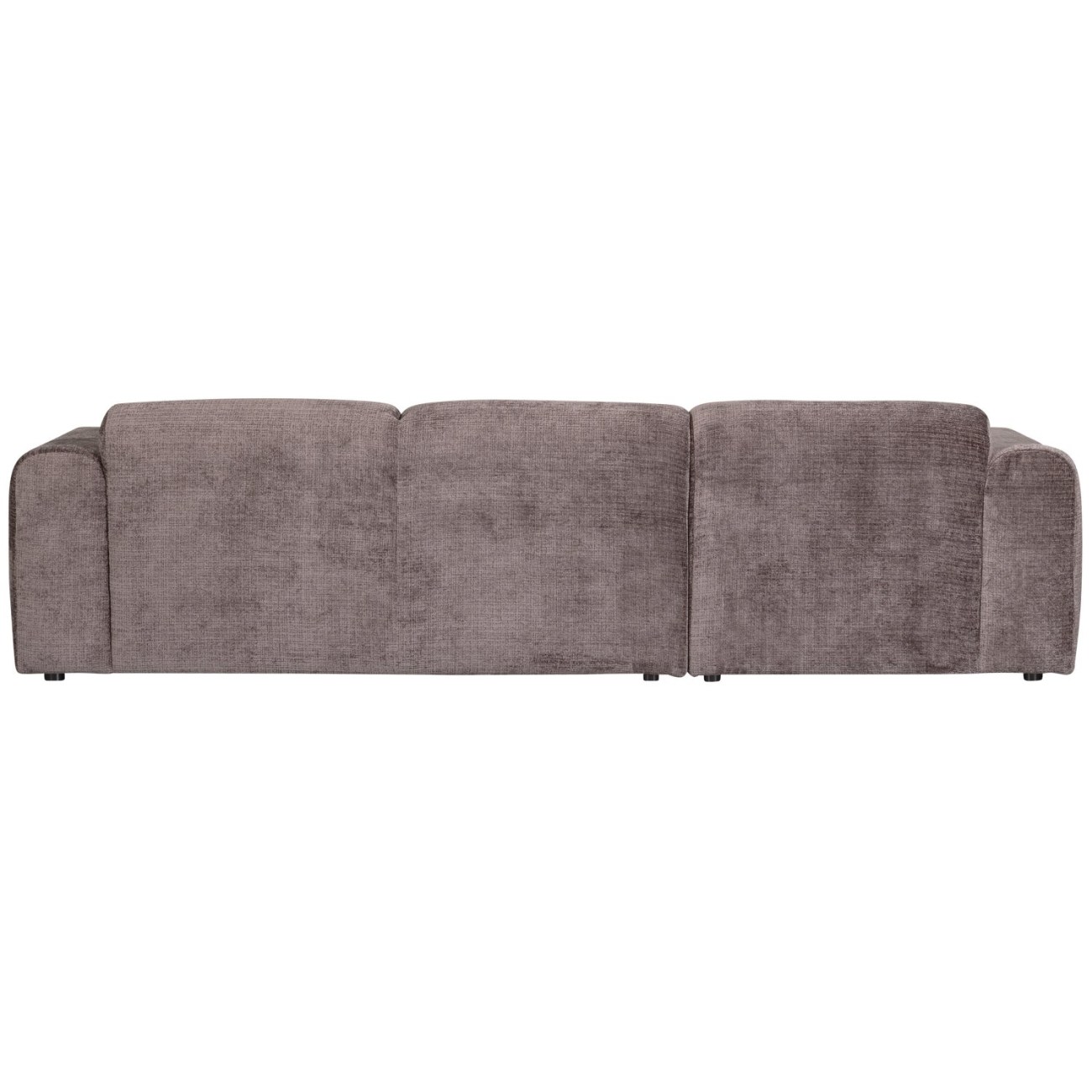 Chaiselongue Cloud aus Chenille-Stoff Links, Taupe