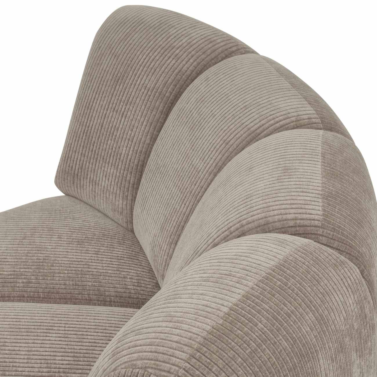 Modulsofa Mojo Flachcord Eck-Element, Sand