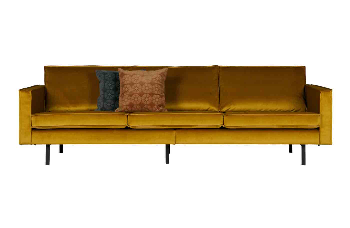 Rodeo Sofa 3-Sitzer Samt, Ocker