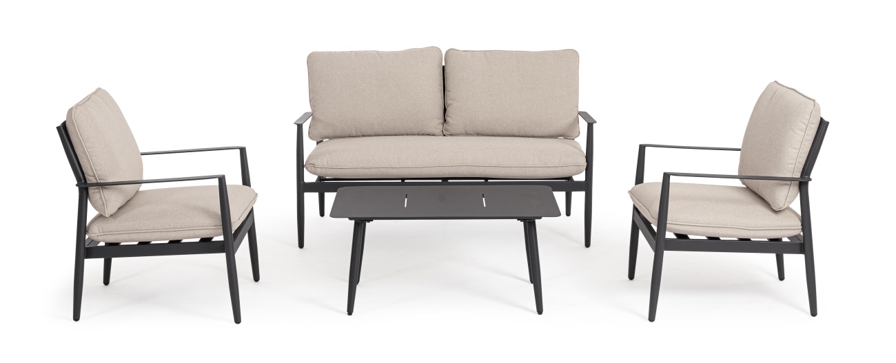 Garten-Set Nebula 4er Gruppe, Anthrazit