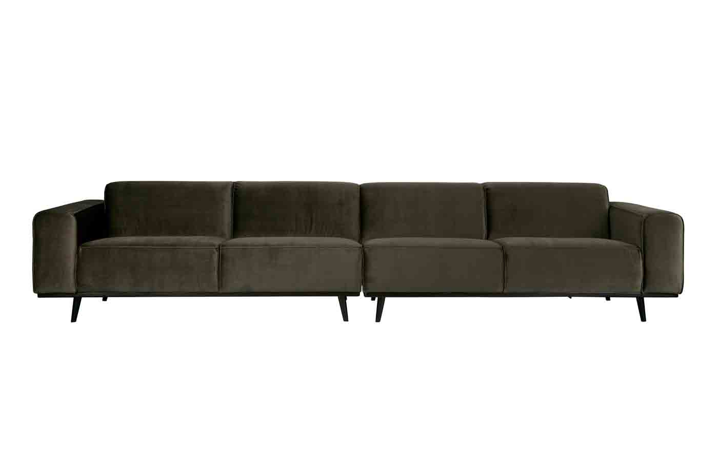 Bigsofa Statement Samt XXL, 372cm Waldgrün