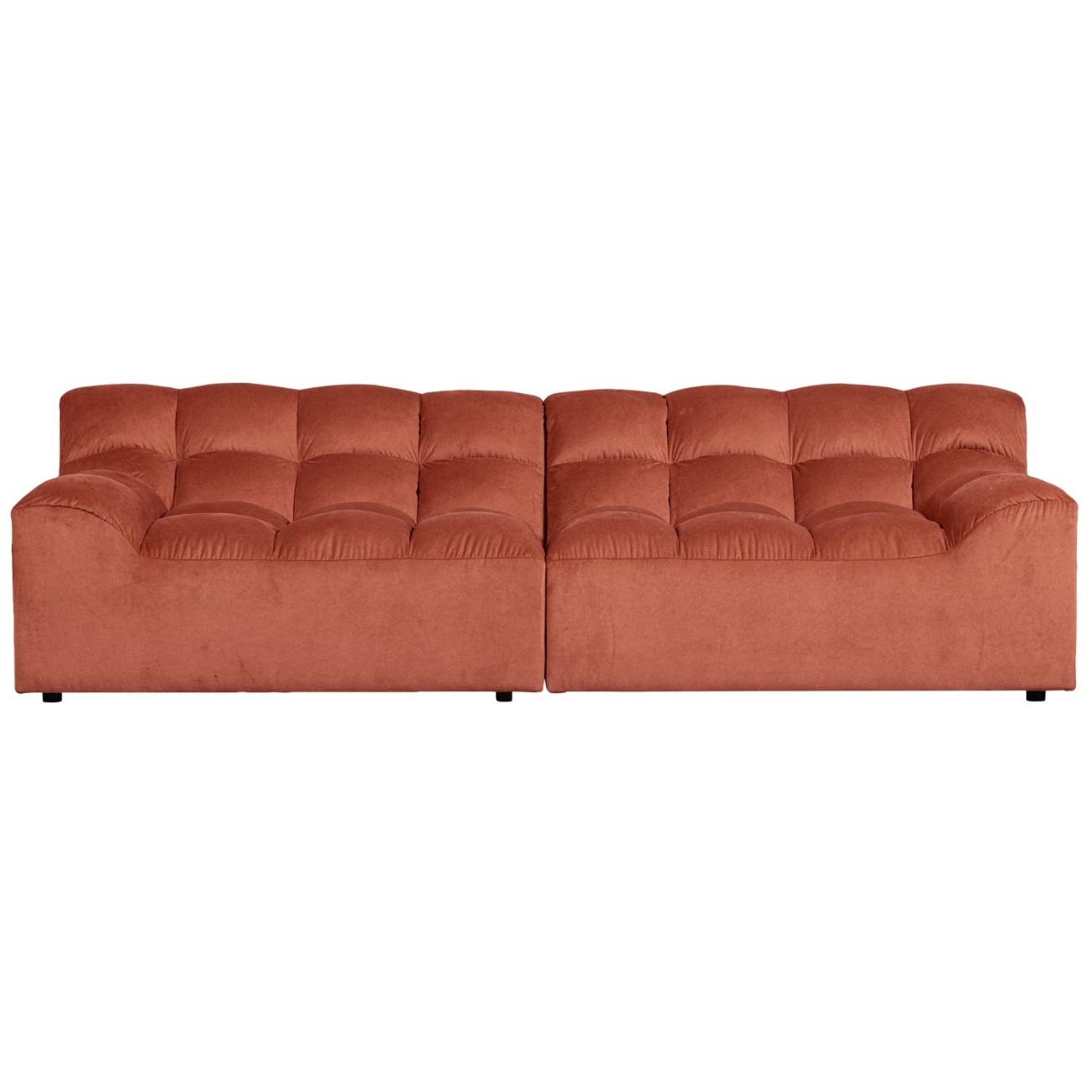 Sofa Allure aus Samt, Blush