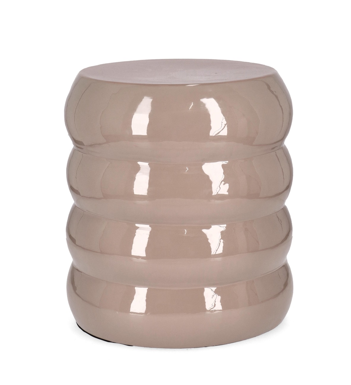 Hocker Atal aus Metall, Taupe Hocker Atal aus Metall, Taupe