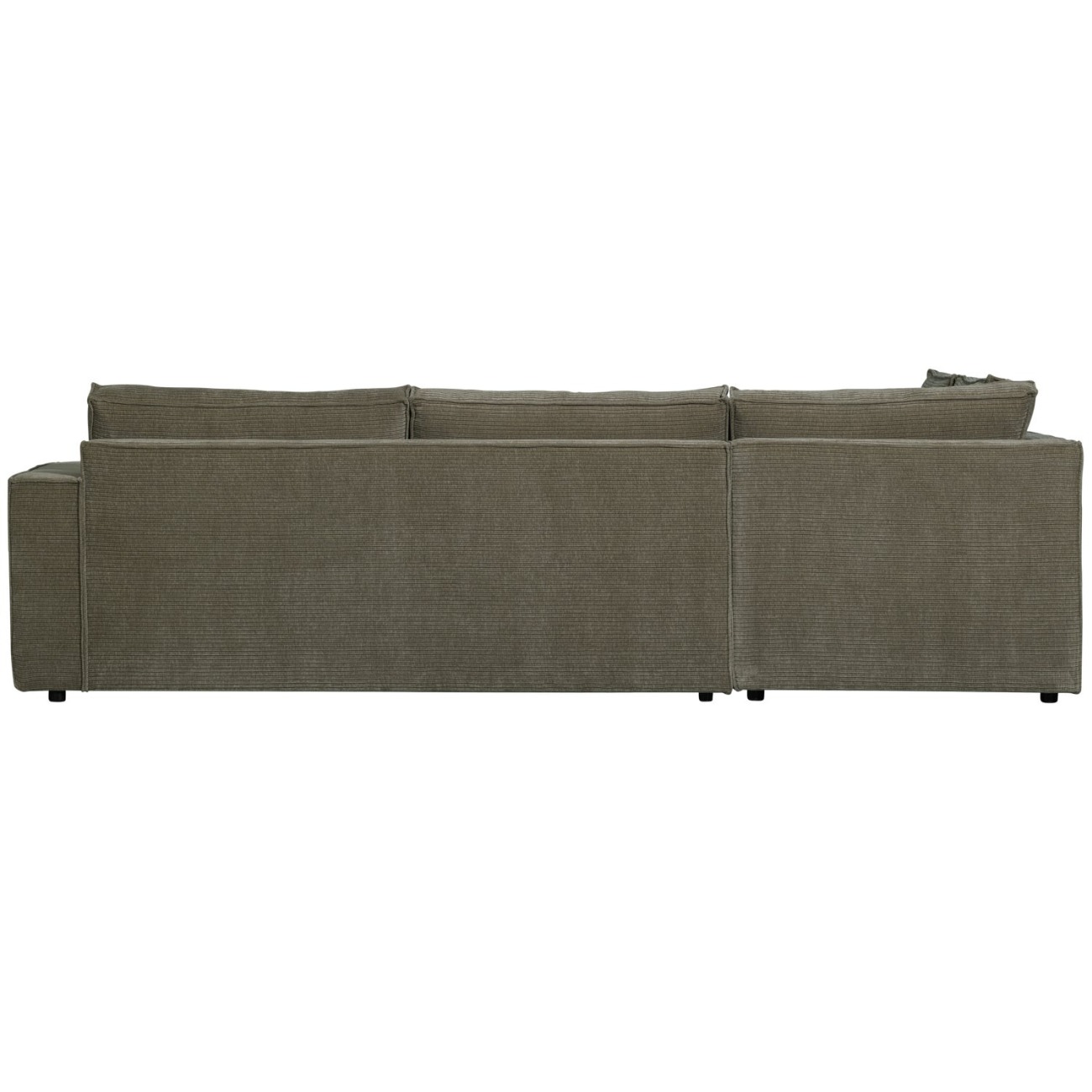 Ecksofa Hajo mit Cordbezug Links, Forest