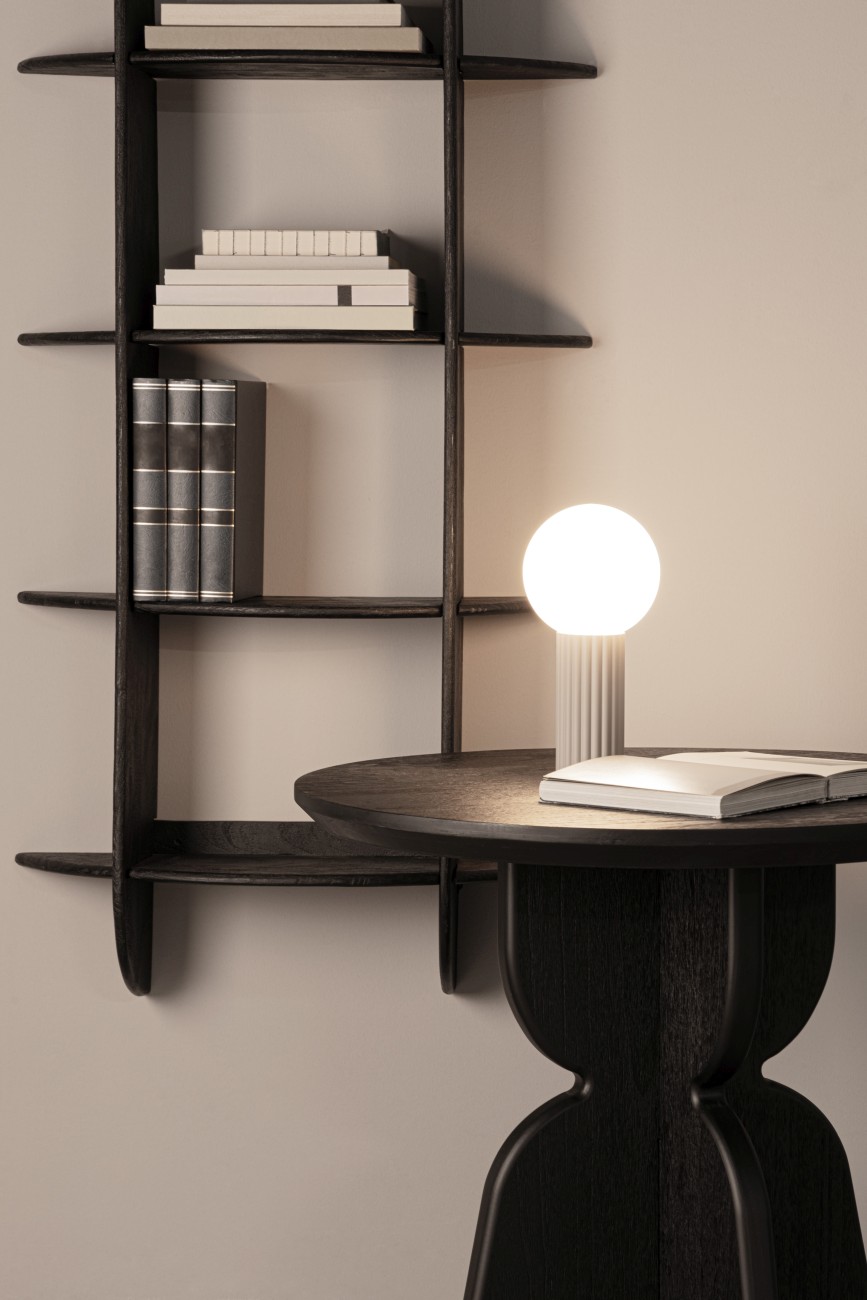 Esstisch Empire Ø 80 cm, Schwarz