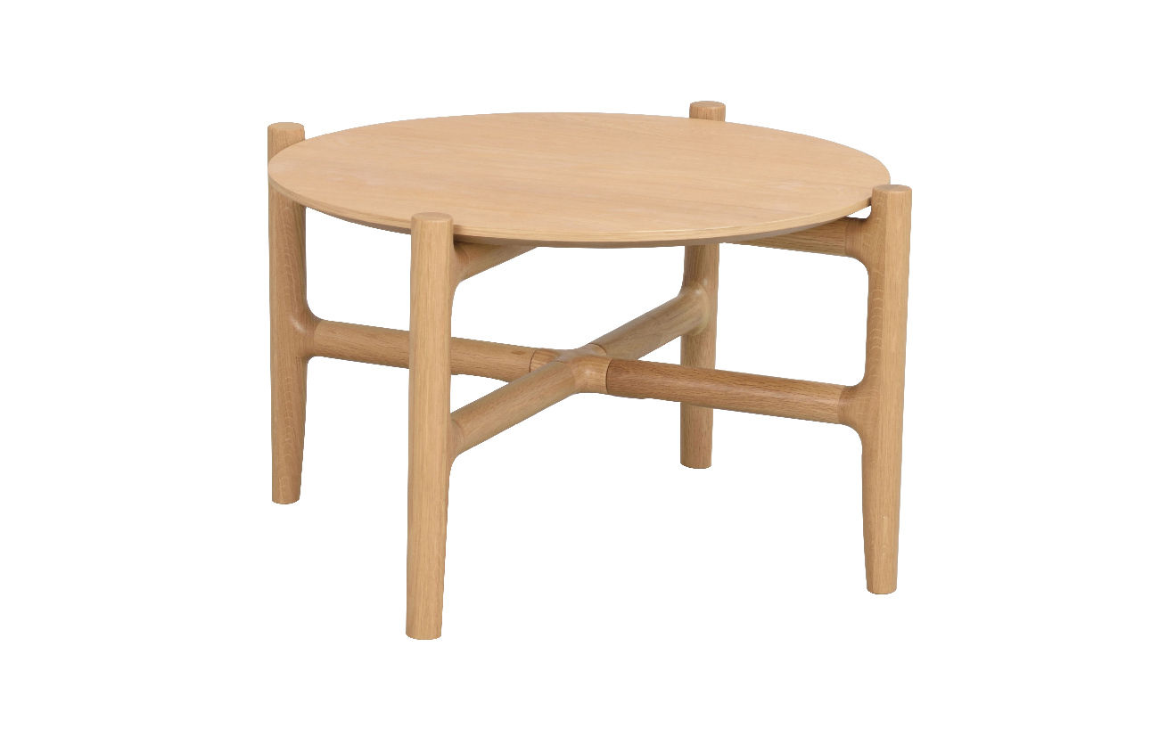 Couchtisch Holton Eiche, Rund 62cm