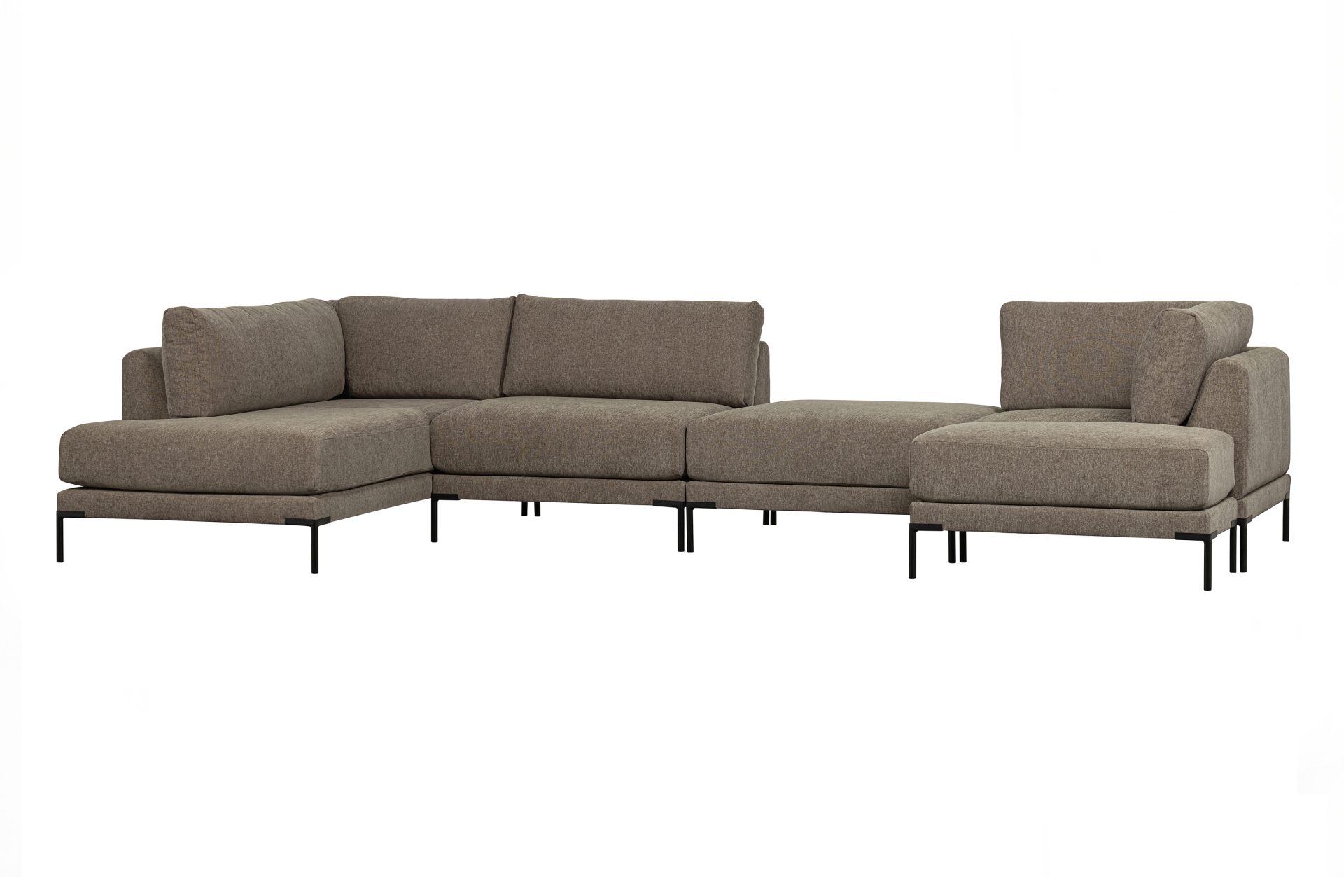 Modulsofa Couple Hocker 100 cm, Taupe