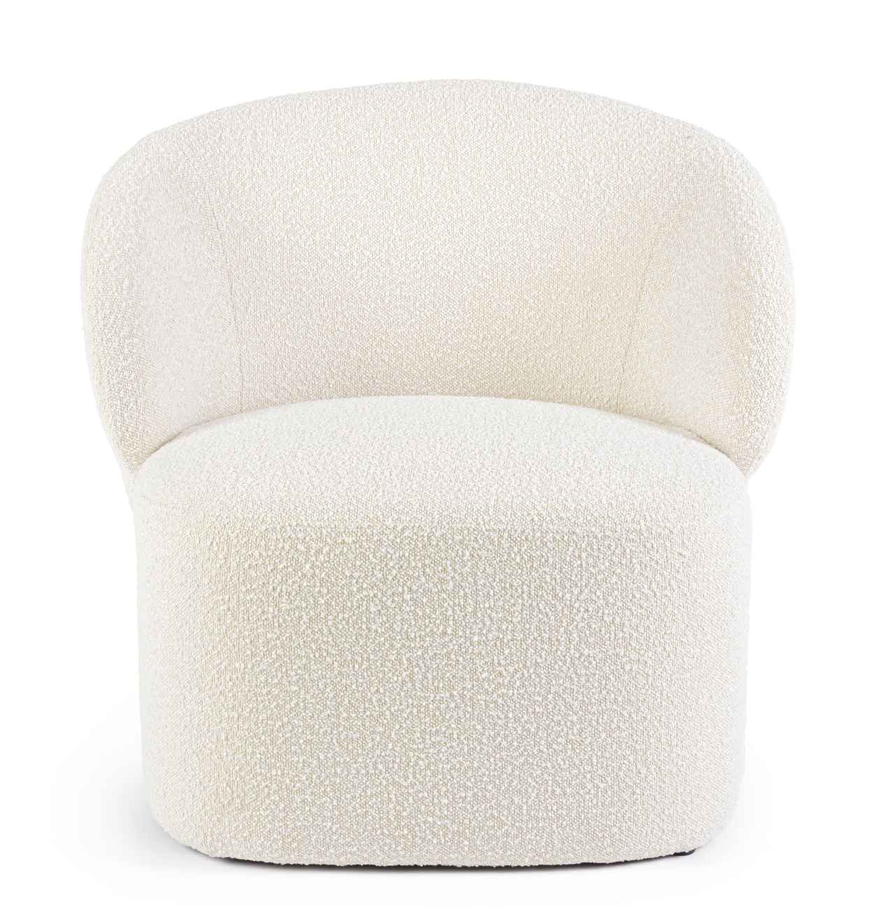 Sessel Babila aus Boucle-Stoff, Natur