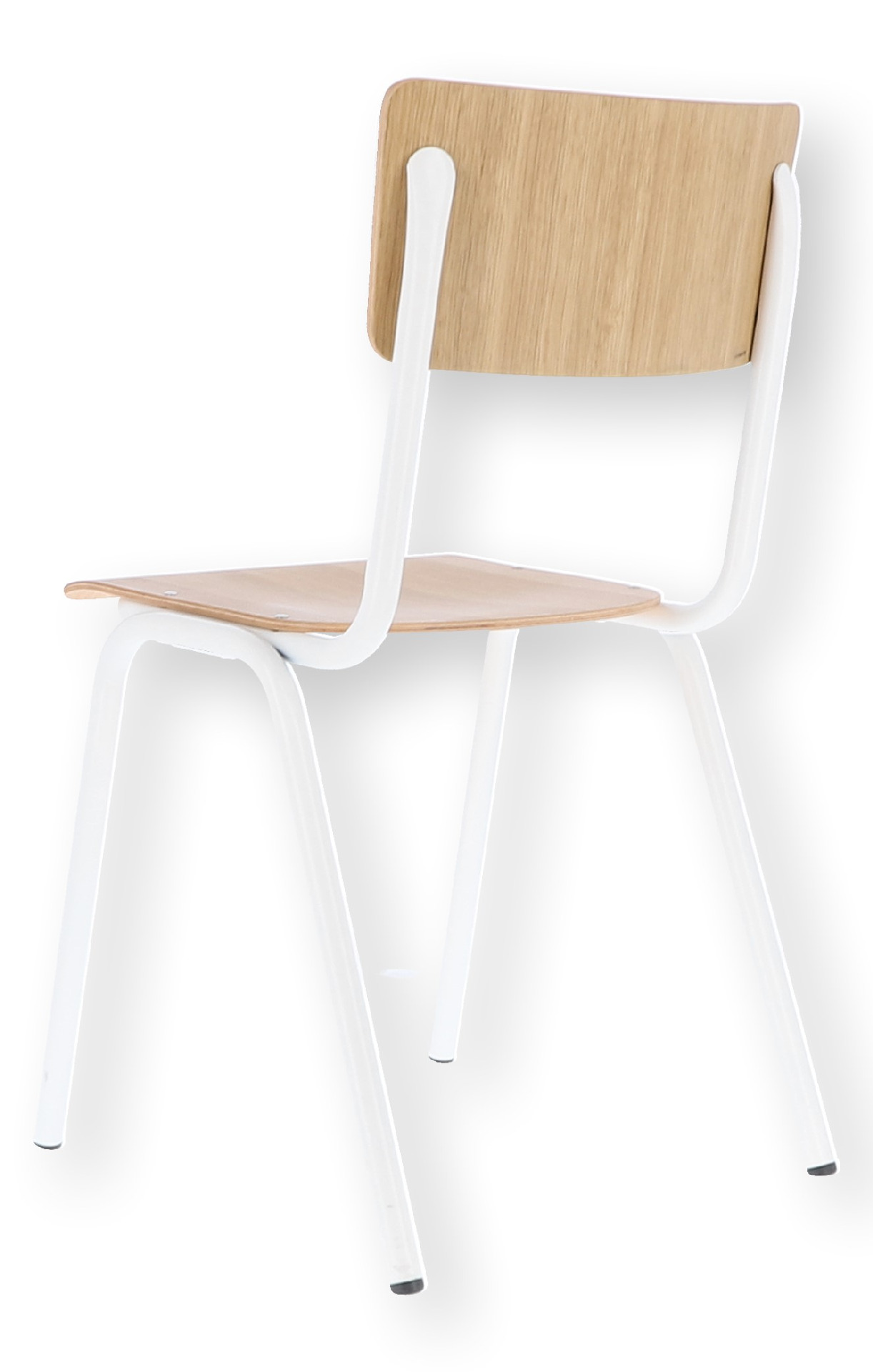 Eiche Weiß Stuhl F710033611 stapelbar, | Eiche / / Zero, Weiß |