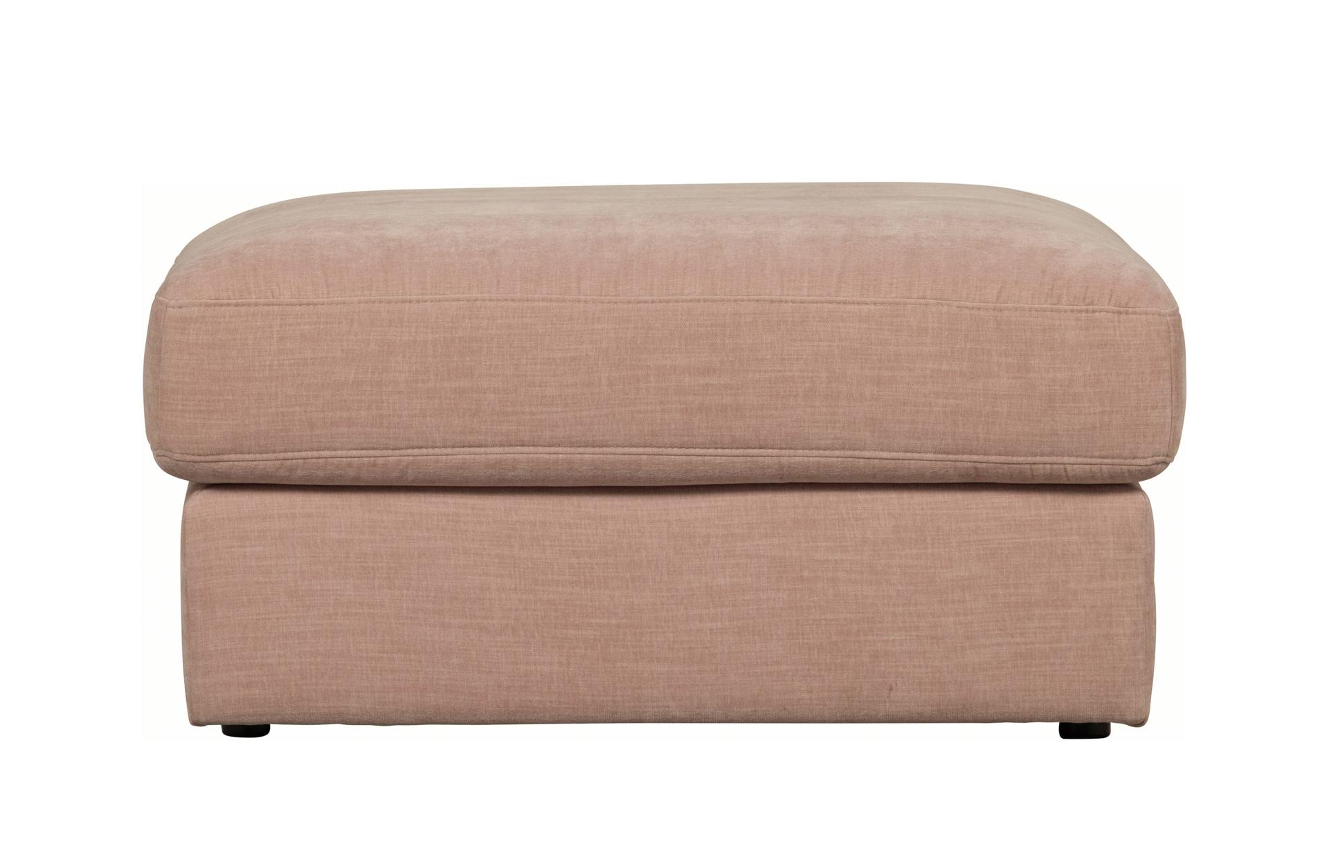 Hocker Family aus Stoff, Rosa