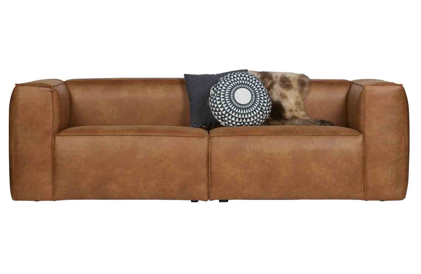 Sofa Bean Lederoptik, Cognac