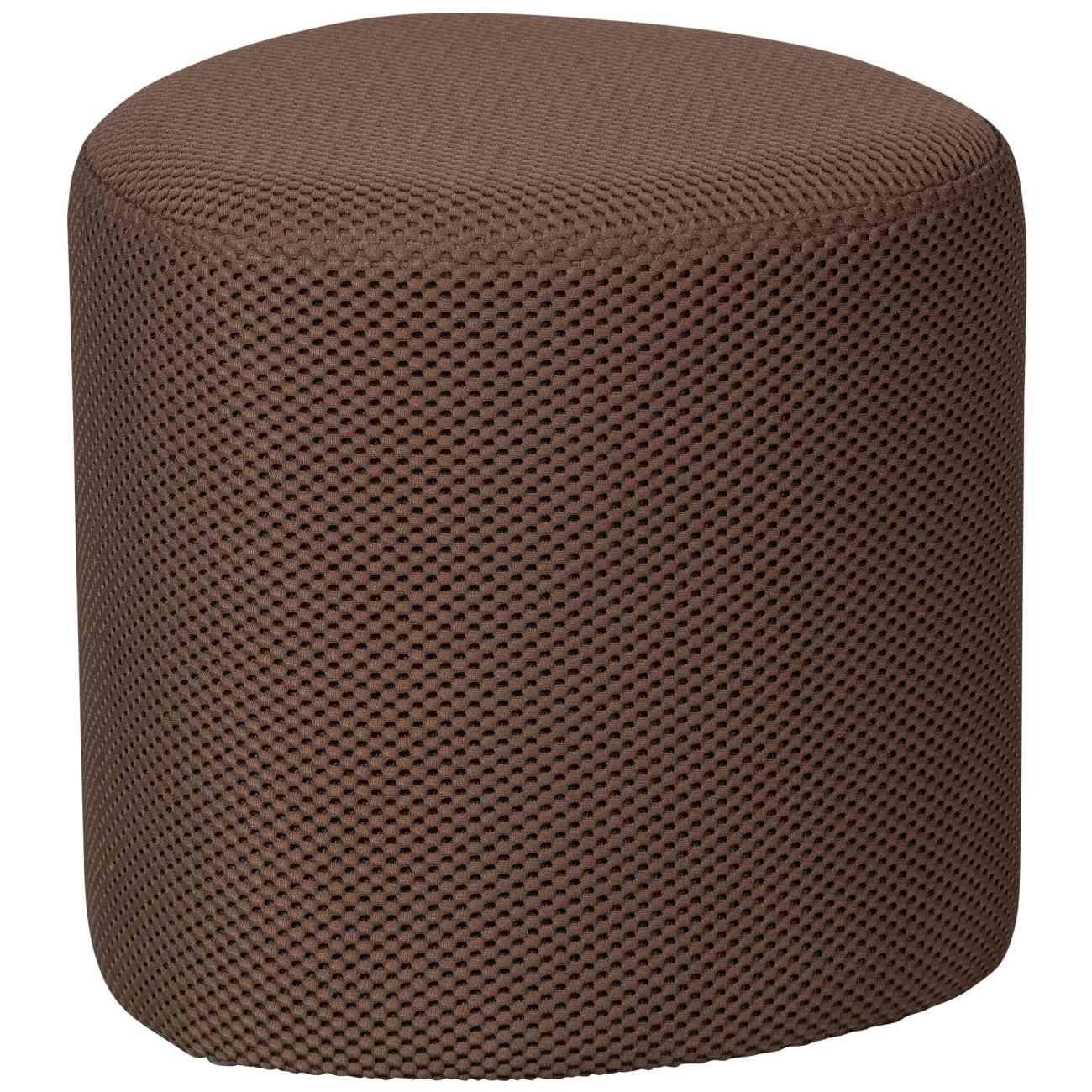 Hocker Puuk aus Netzstoff 40x40 cm, Braun