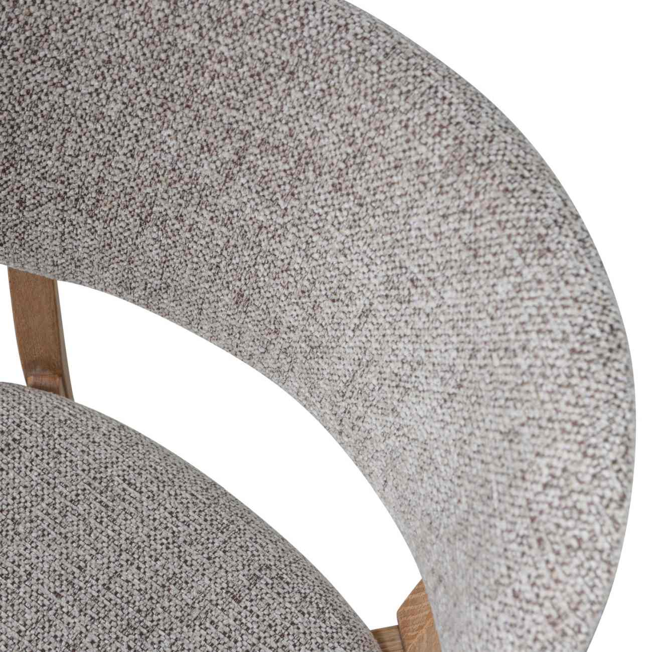 Esszimmerstuhl Udar aus Webstoff, Natur