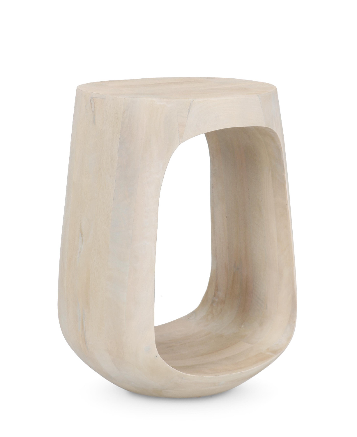Beistelltisch Lopez aus Mangoholz Ø 33cm, Natur