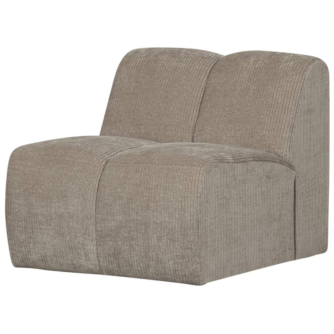 Modulsofa Mojo Flachcord Einzel-Element, Sand