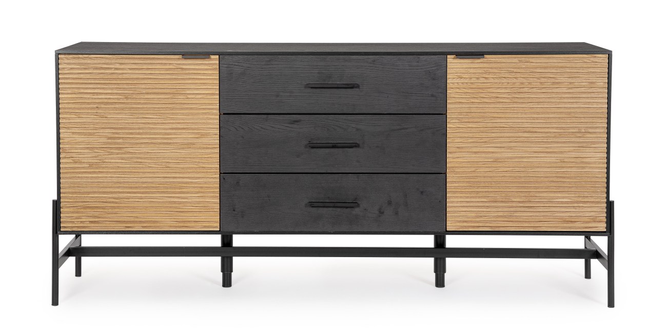 Sideboard Allycia aus Eschenholz, 164 cm