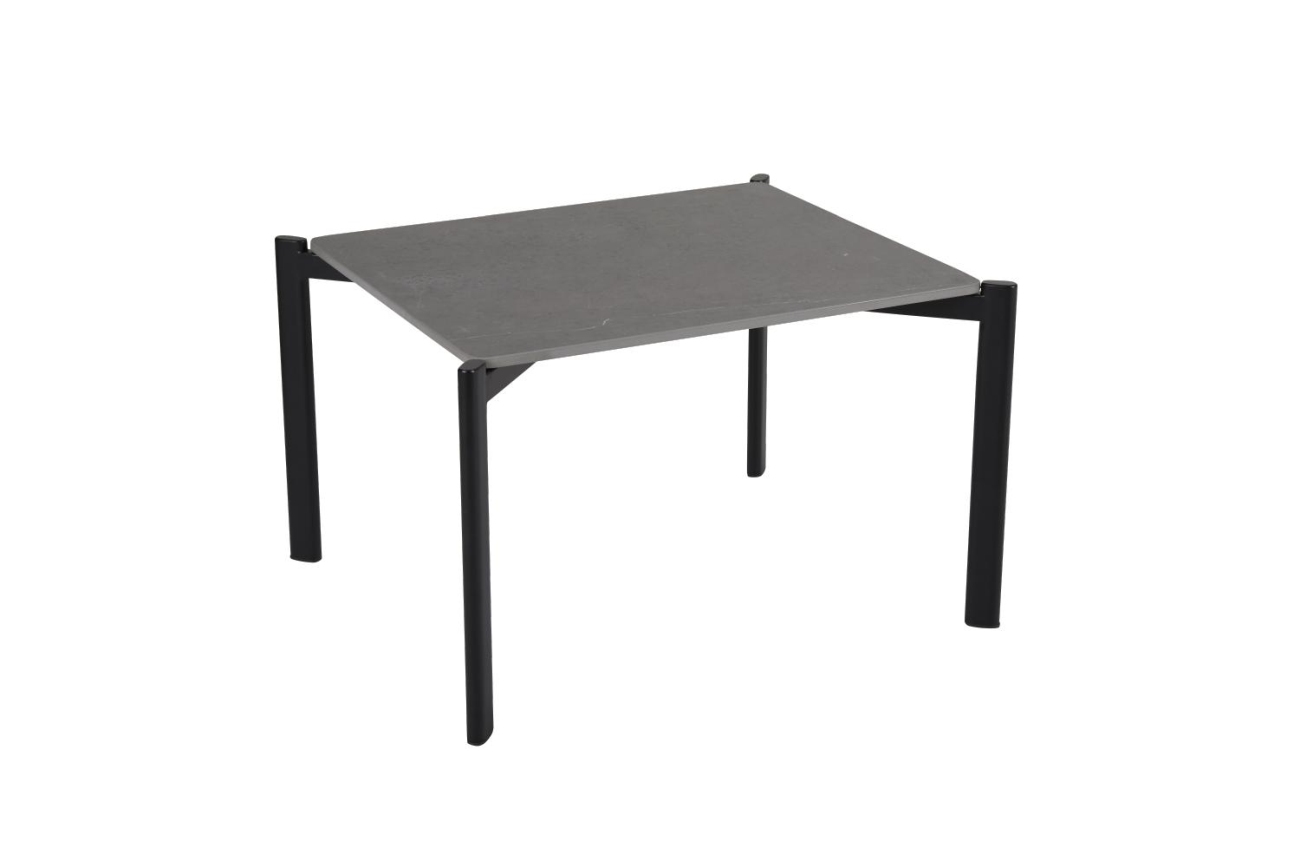 Gartencouchtisch Hallavara 56x66 cm, Schwarz