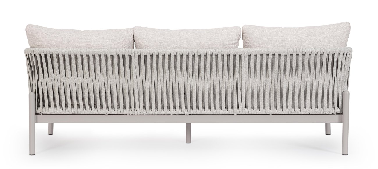 Gartensofa Florencia aus Aluminium, Sand