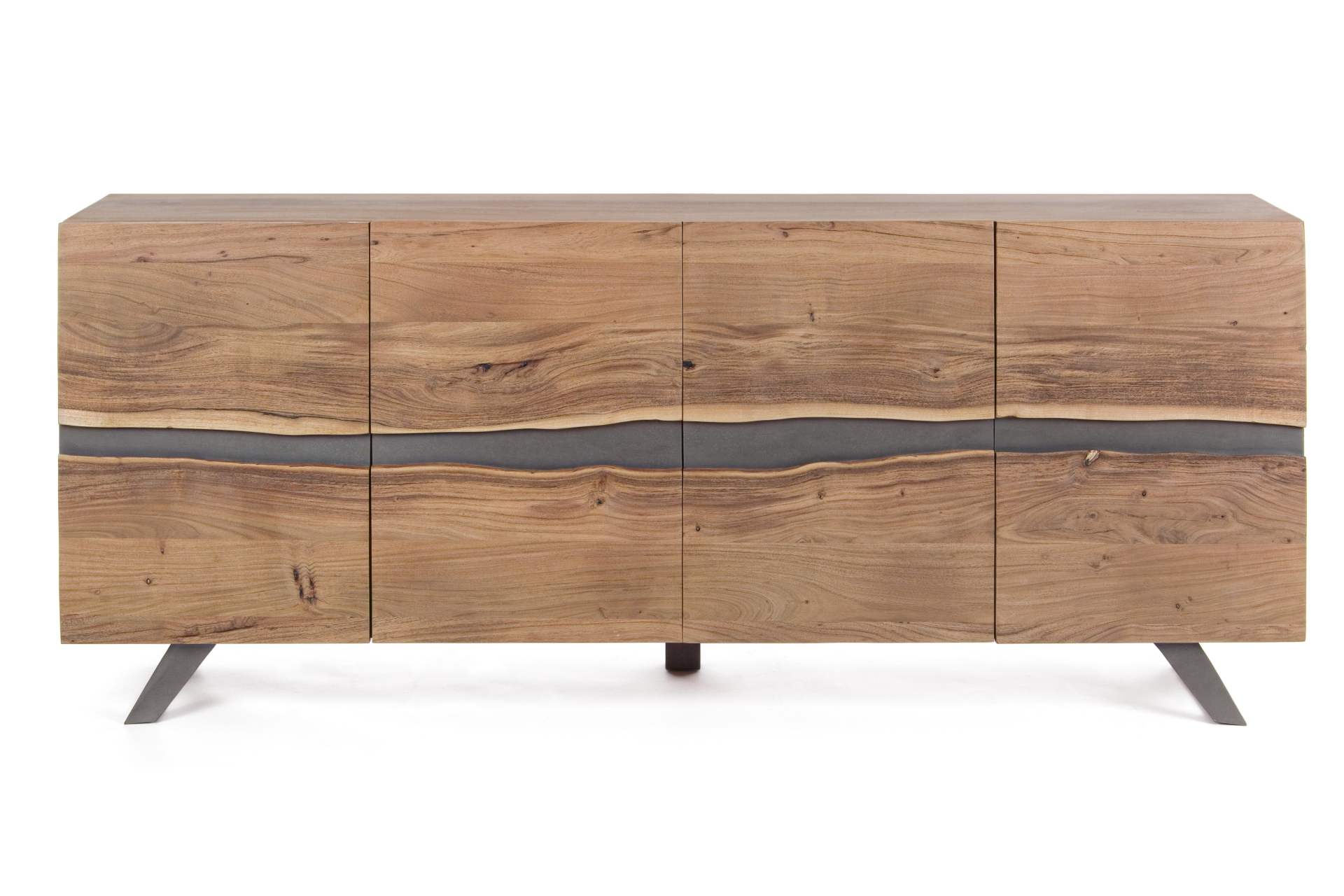 Sideboard Aron aus Akazienholz, 198 cm