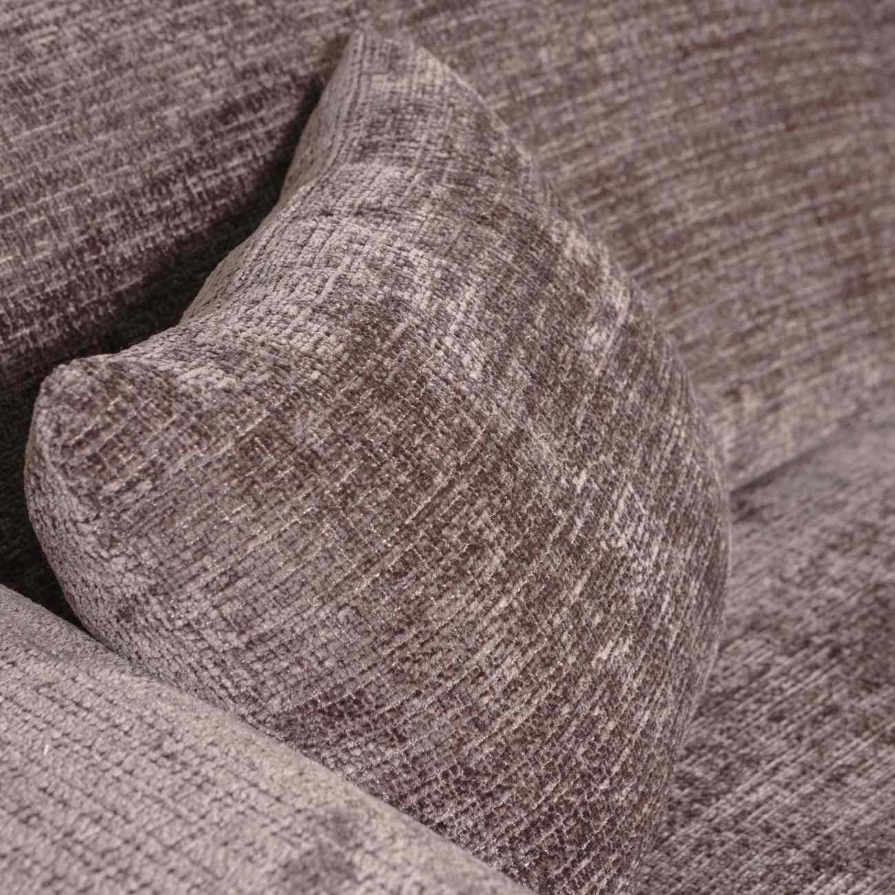 Chaiselongue Cloud aus Chenille-Stoff Rechts, Taupe