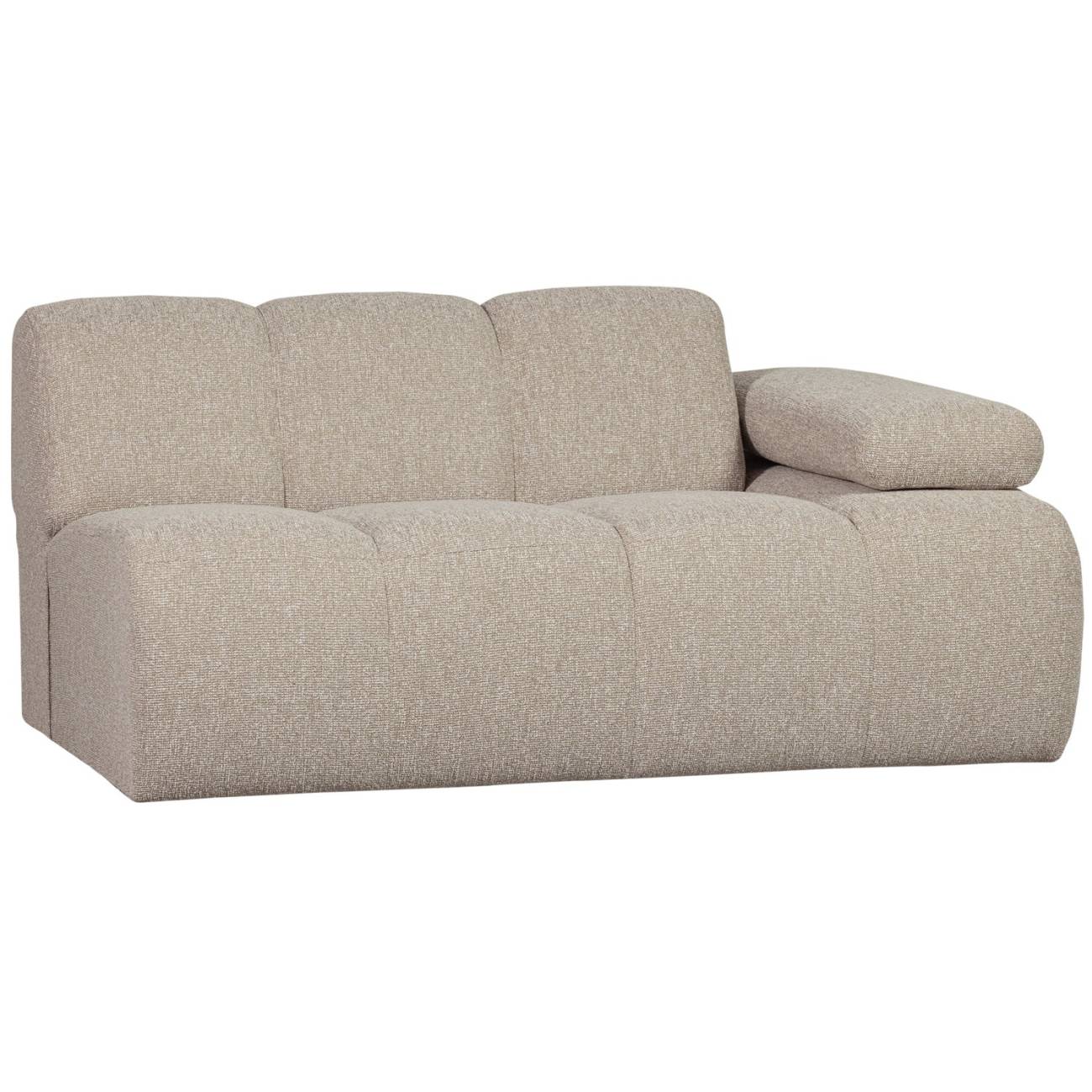 Modulsofa Mojo Boucle 1,5er Arm-Rechts, Beige