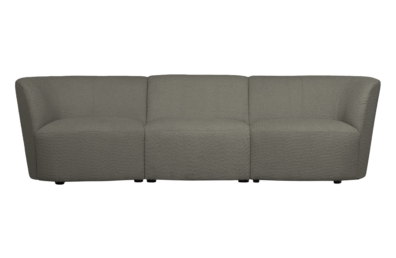 Modulsofa Coco 1-Sitzer aus Boucle-Stoff, Grün