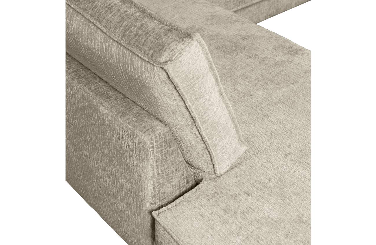 Ecksofa Rodeo aus Struktursamt Links, Wheatfield