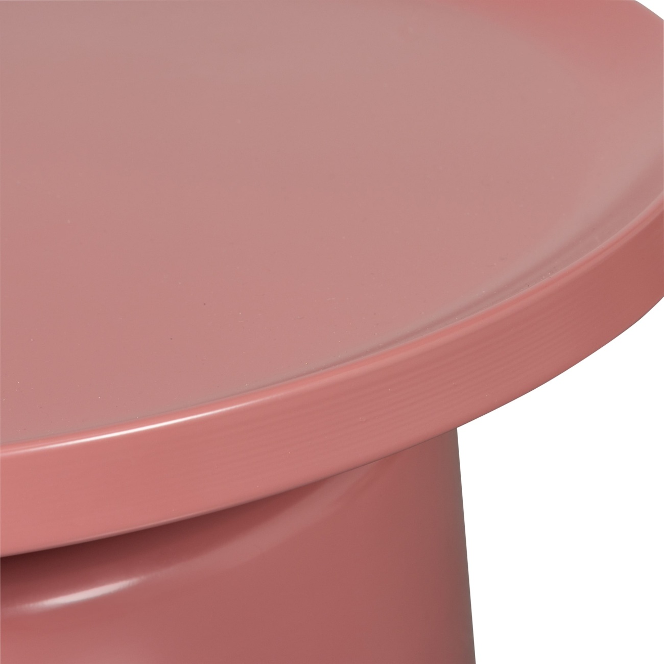 Couchtisch Duuk aus Metall, Rosa