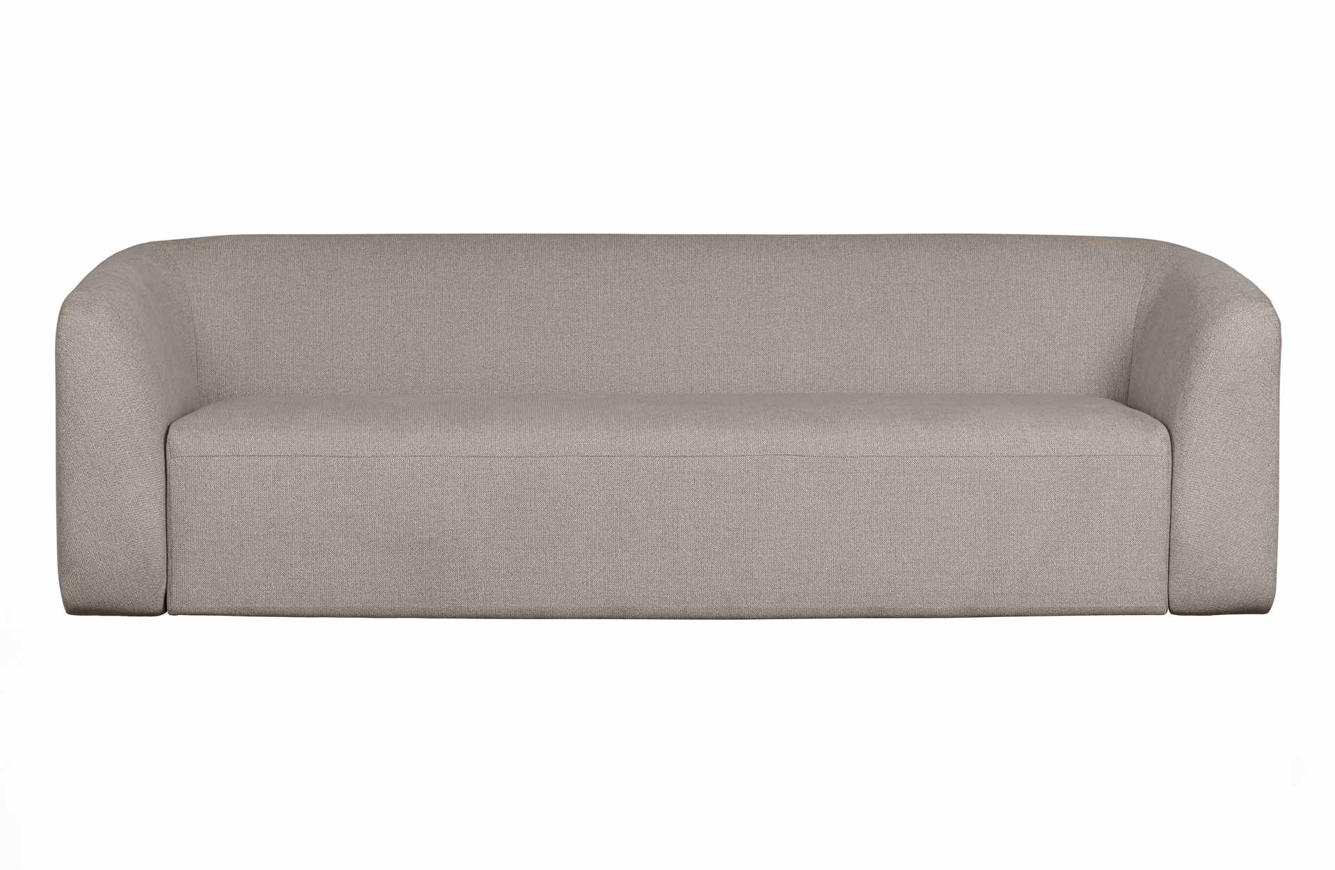 3-Sitzer Sofa Sloping aus Stoff, Off White