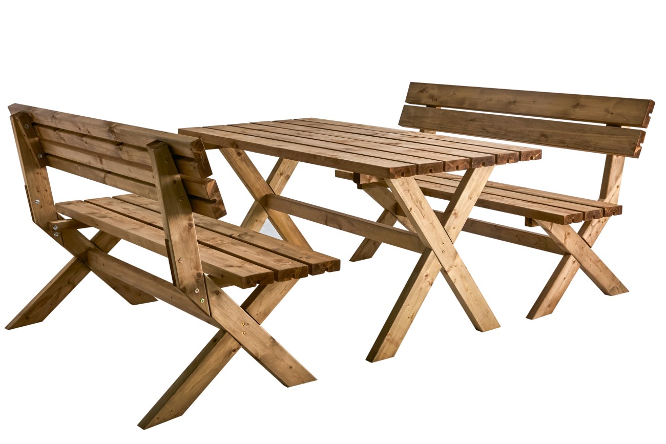 Garten-Set Tallbacken aus Kiefernholz, Braun