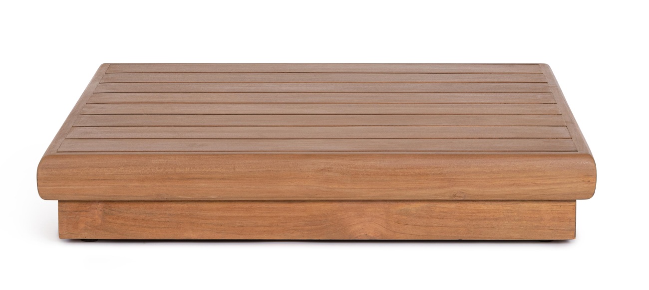 Gartencouchtisch Delgada aus Teakholz, 94x94 cm