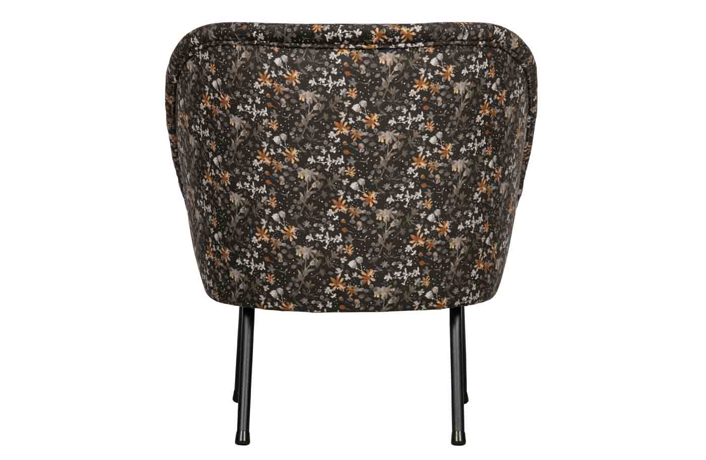 Sessel Vogue Samt, Aquarel Flower Black