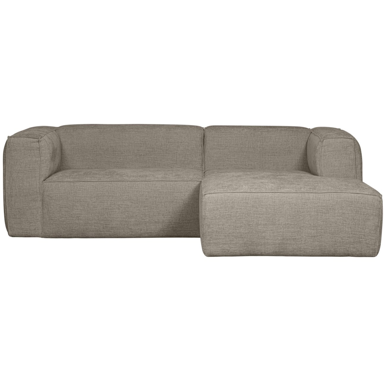 Chaiselongue Bean aus Melange-Stoff, Rechts