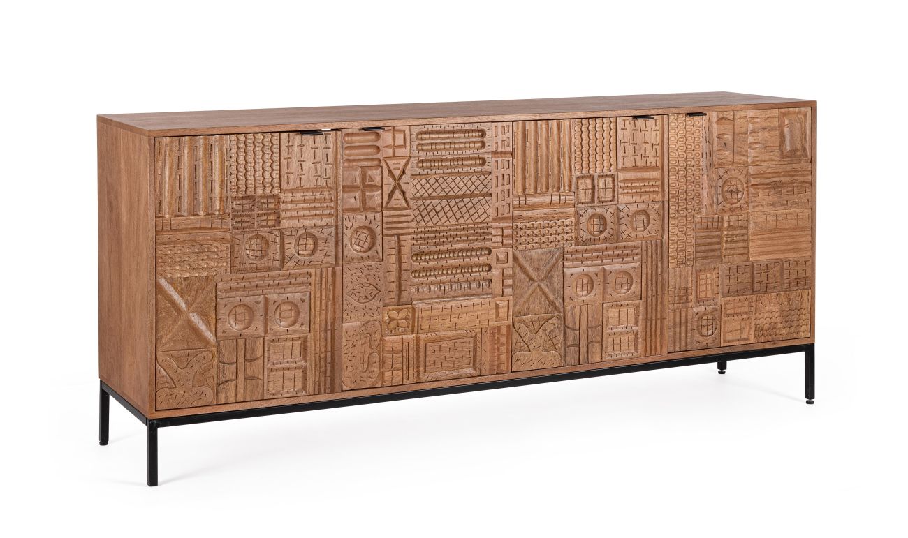 Sideboard Kindia aus Mangoholz, 180 cm