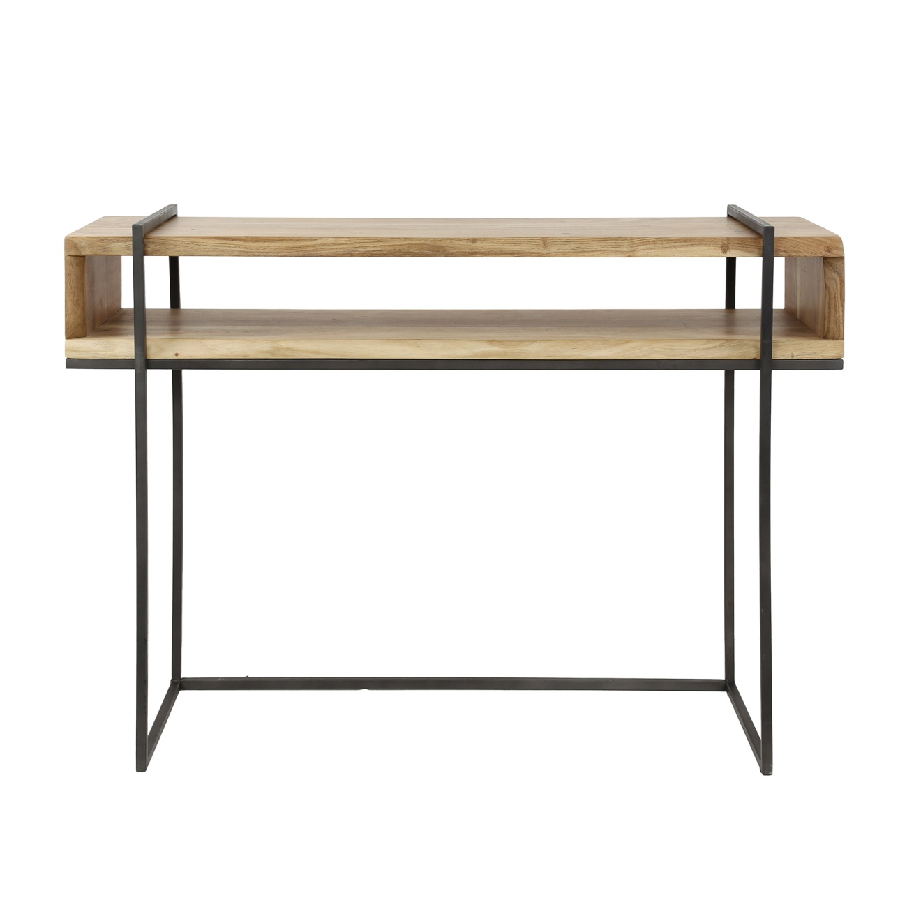 Konsole / Schminktisch Bord - Akazienholz massiv, offenes Fach, 110 cm