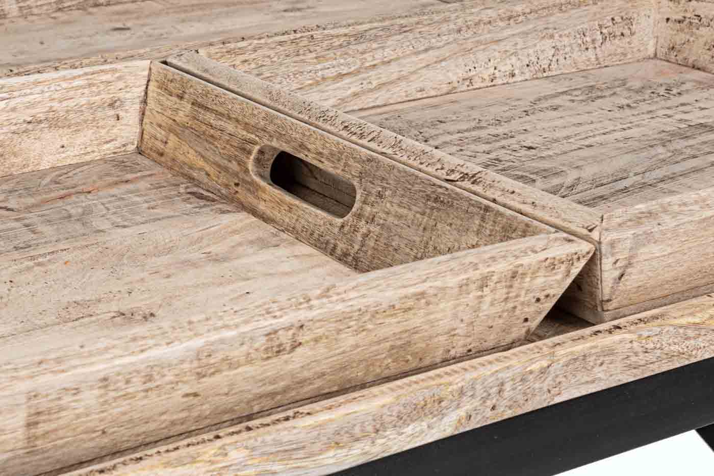 Couchtisch Tray aus Mangoholz, 90 cm