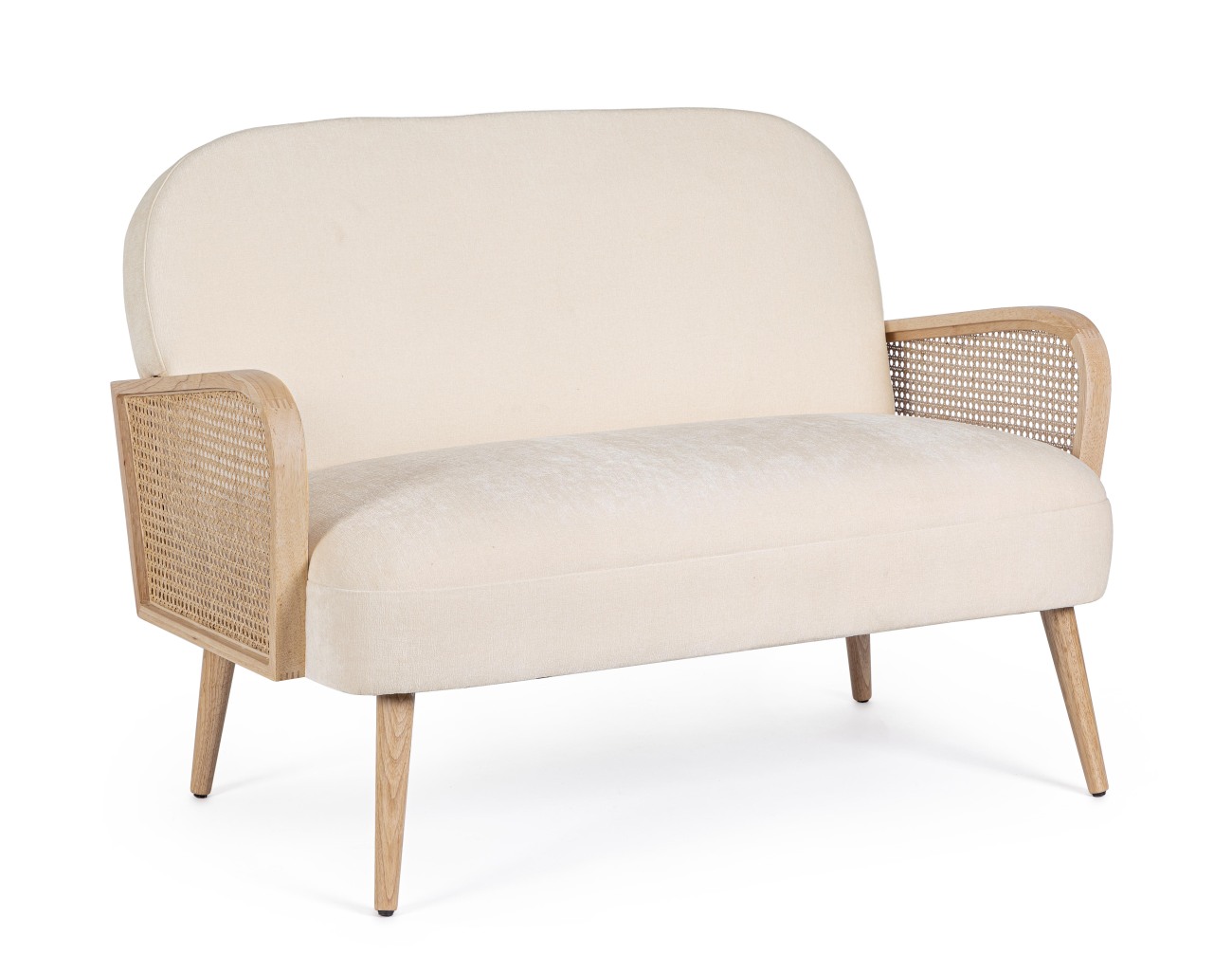 Sofa Dalida aus Stoff, Creme