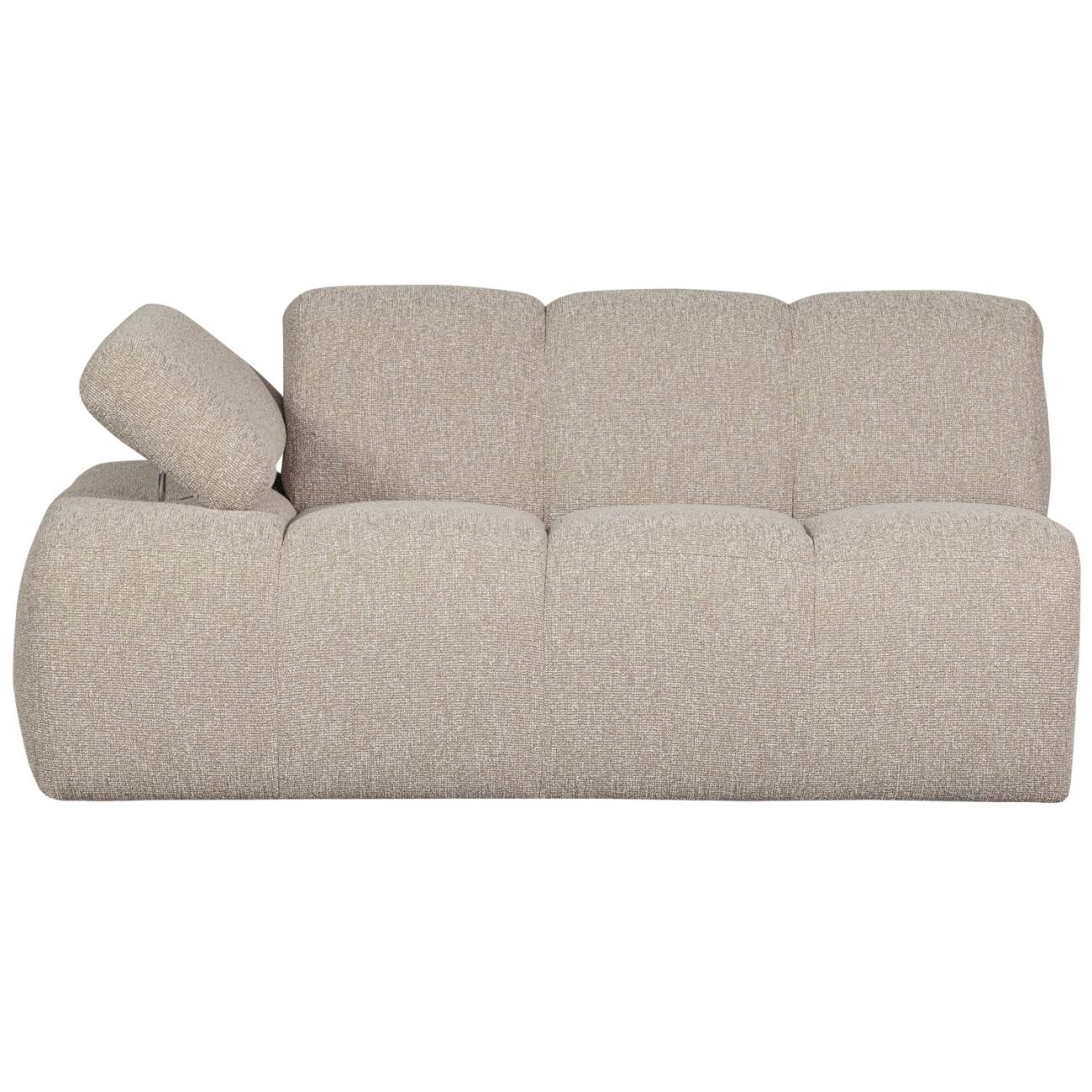 Modulsofa Mojo Boucle 1,5er Arm-Links, Beige