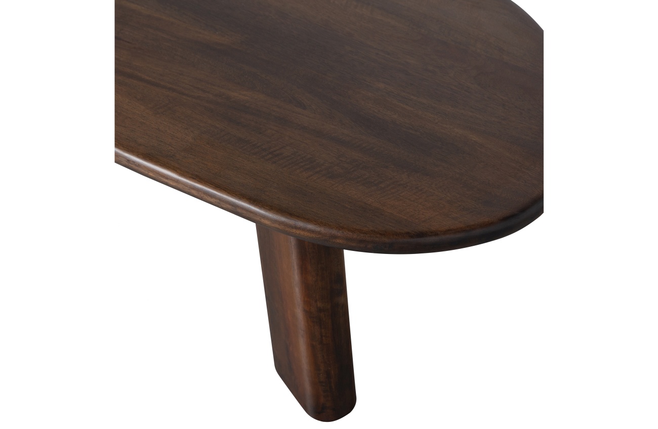 Couchtisch Roundly aus Mangoholz, Braun