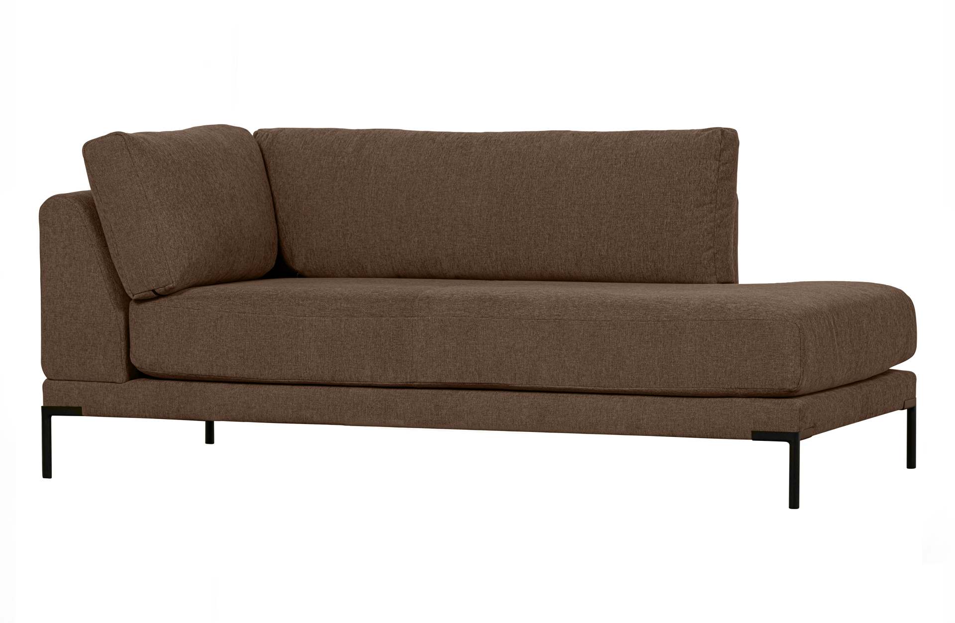 Modulsofa Couple Lounge Element Rechts, Braun