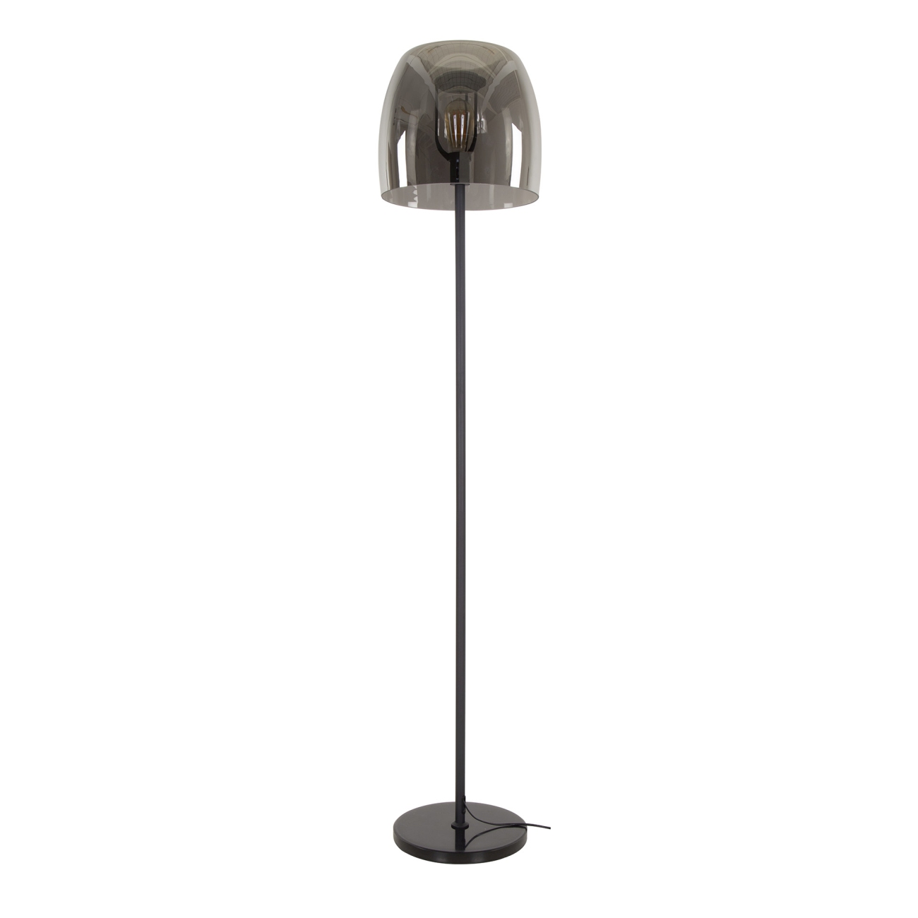 Stehleuchte Kupenac - Rauchglas, Ø 35 cm, H 170 cm