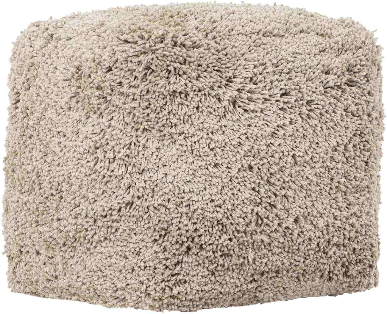 Pouf Celeste aus Stoff, Taupe